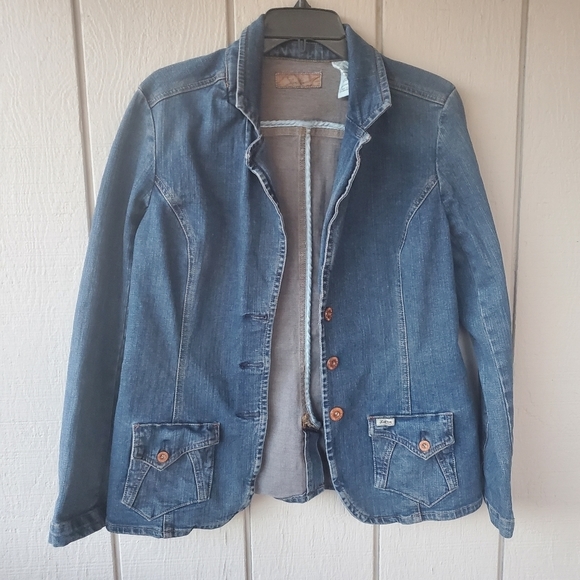 Levi's Jackets & Blazers - Levi's Strauss Signature women's denim jacket medium wash front pockets size L